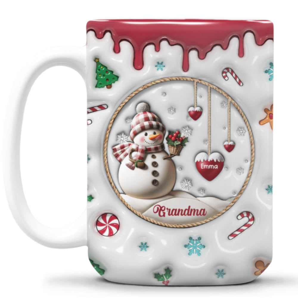 Snowman - Personalized Custom 3D Inflated Effect Mug