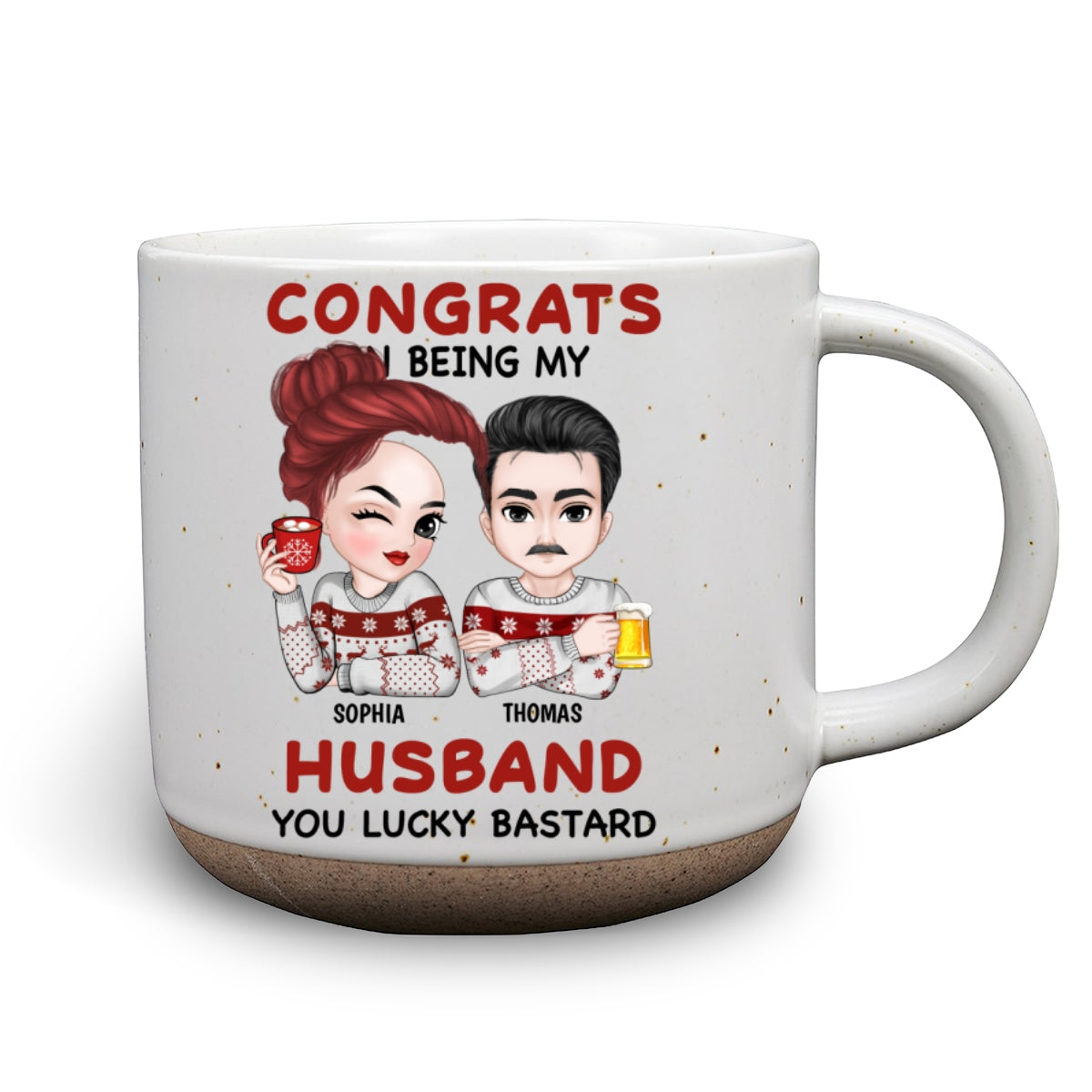 Love You Then - Personalized Custom Pottery Mug