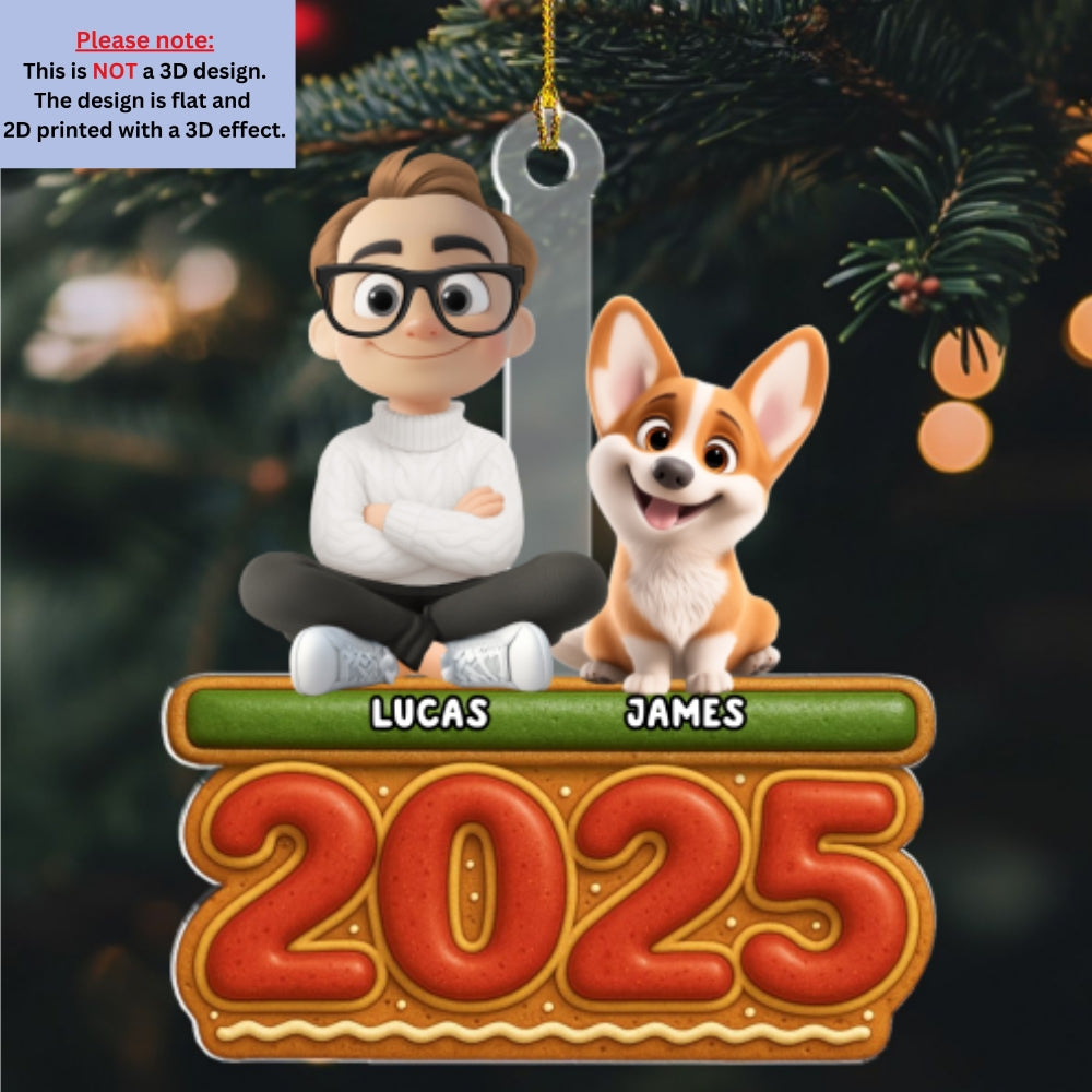 Me And My Dog Cookies - Personalized Custom Acrylic Ornament