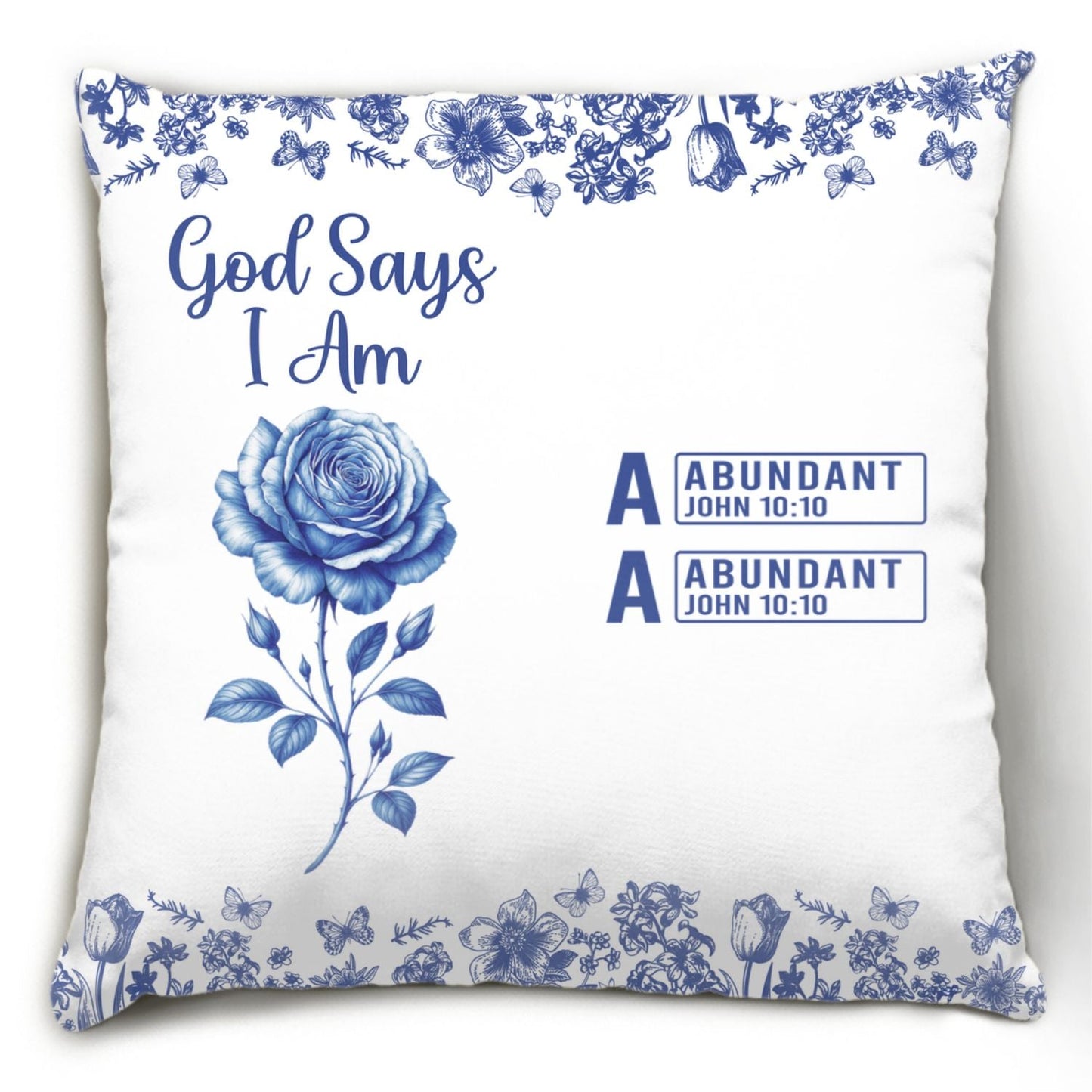 God Says You Are - Personalized Custom Pillow