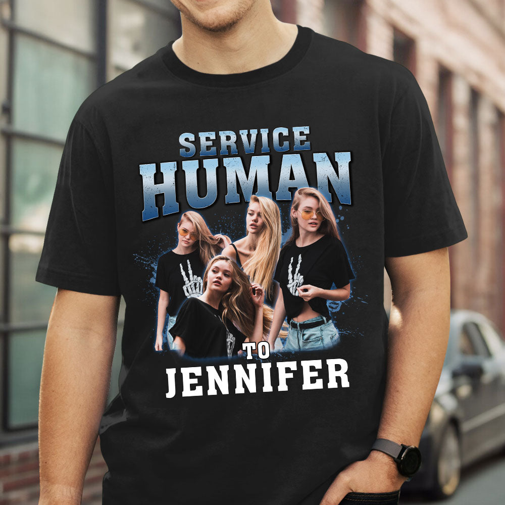 Service Human Vintage - Personalized Custom Unisex T-shirt