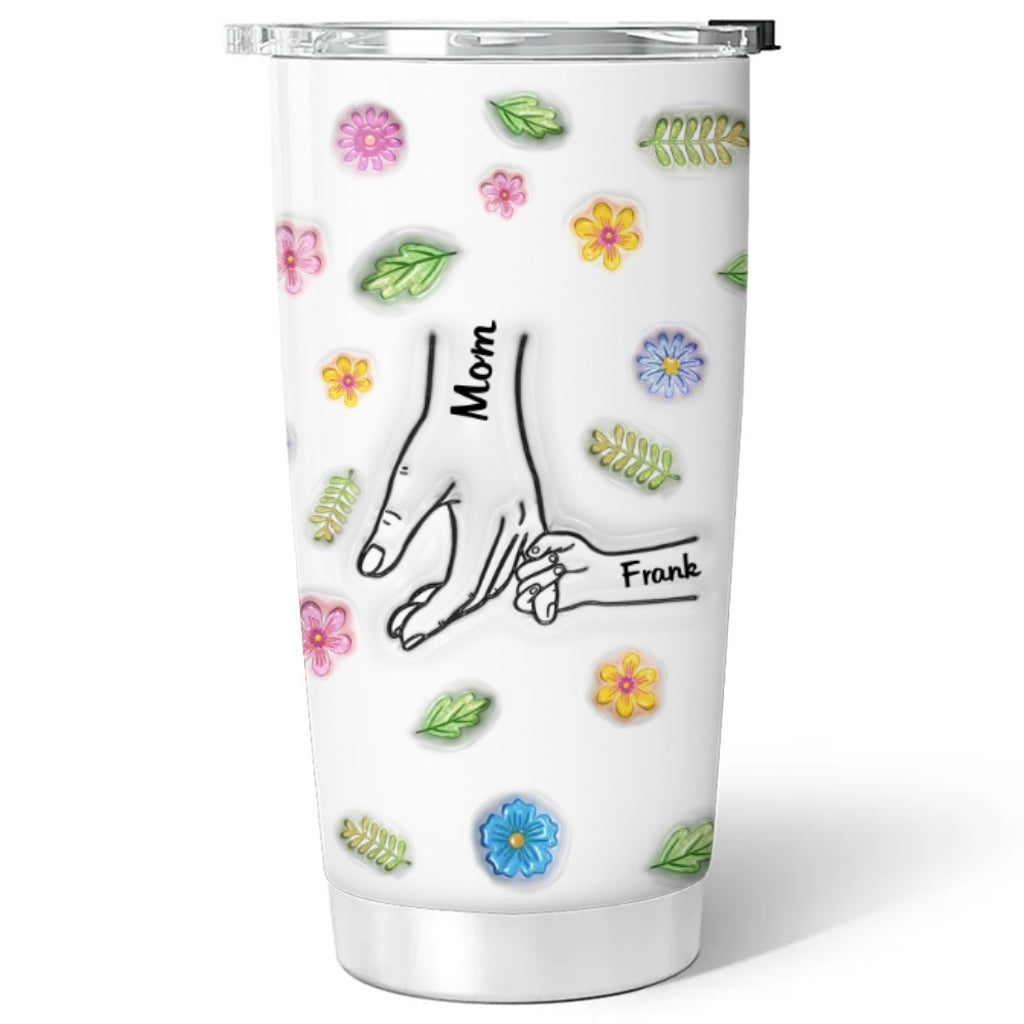 Holding Hands Forever - Personalized Custom 3D Inflated Effect Tumbler