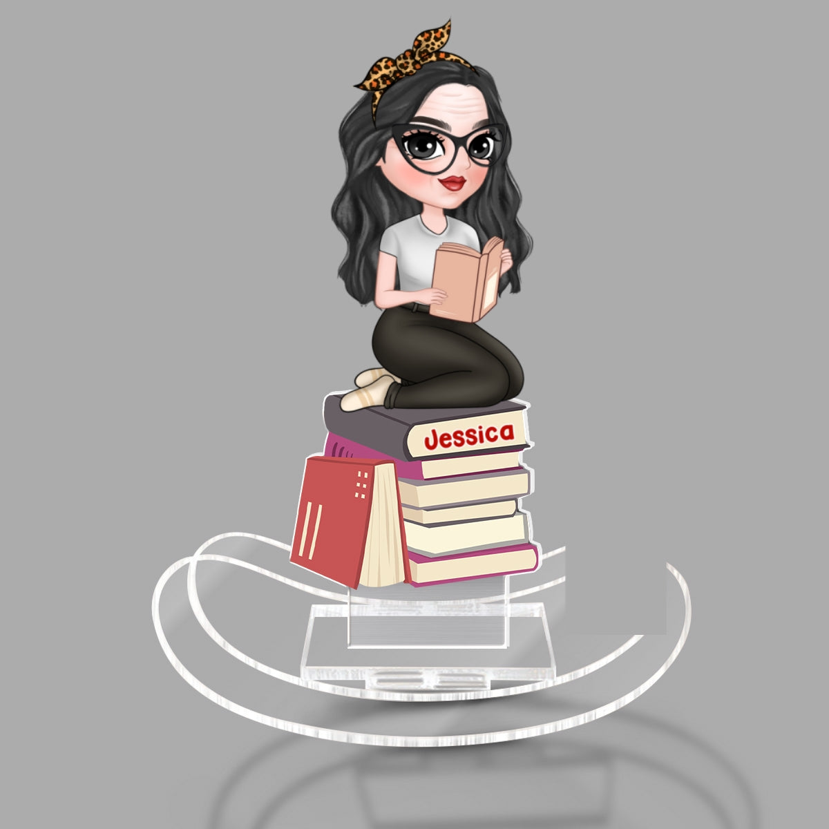 I Am A Book Lover - Personalized Custom Acrylic Shaking Stand