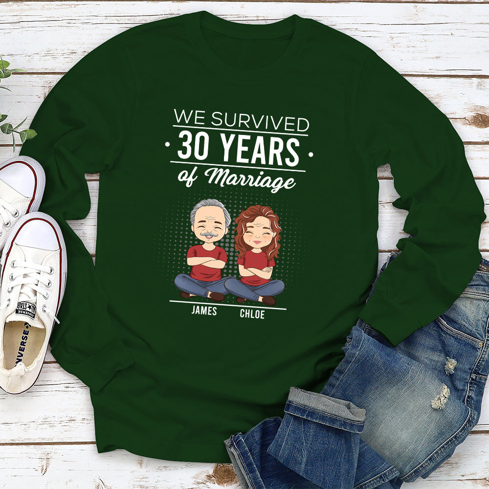 We Survived - Personalized Custom Long Sleeve T-shirt