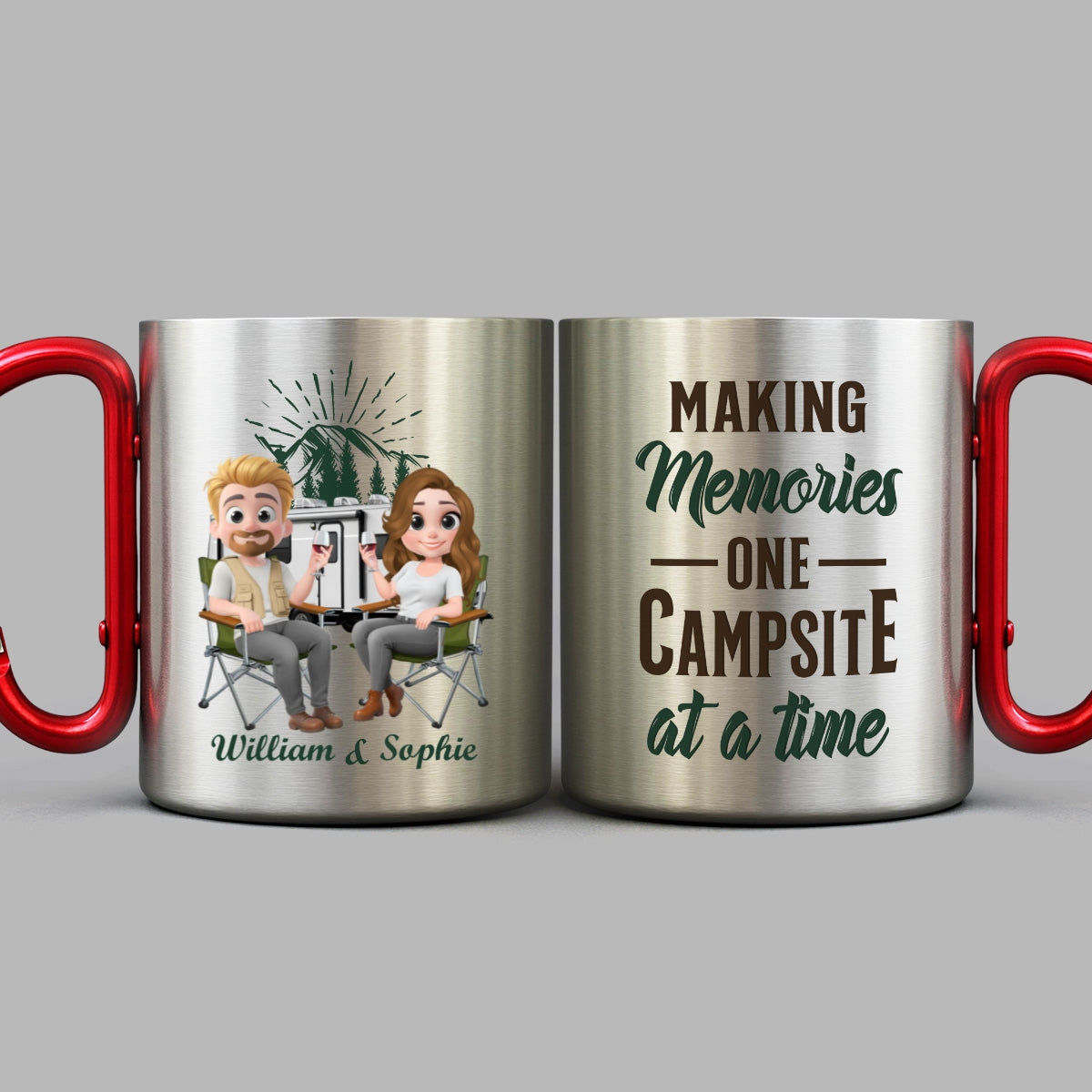 Camping Partner - Personalized Custom Carabiner Mug