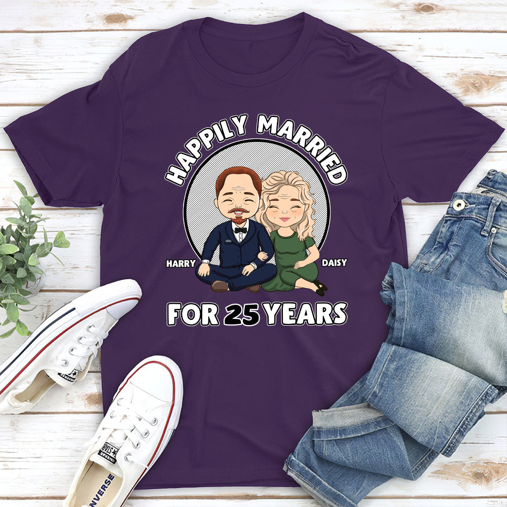 Happily Married - Personalized Custom Classic T-shirt