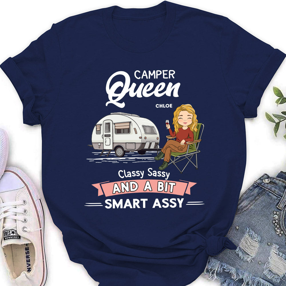 Camper Queen - Personalized Custom Women's T-shirt