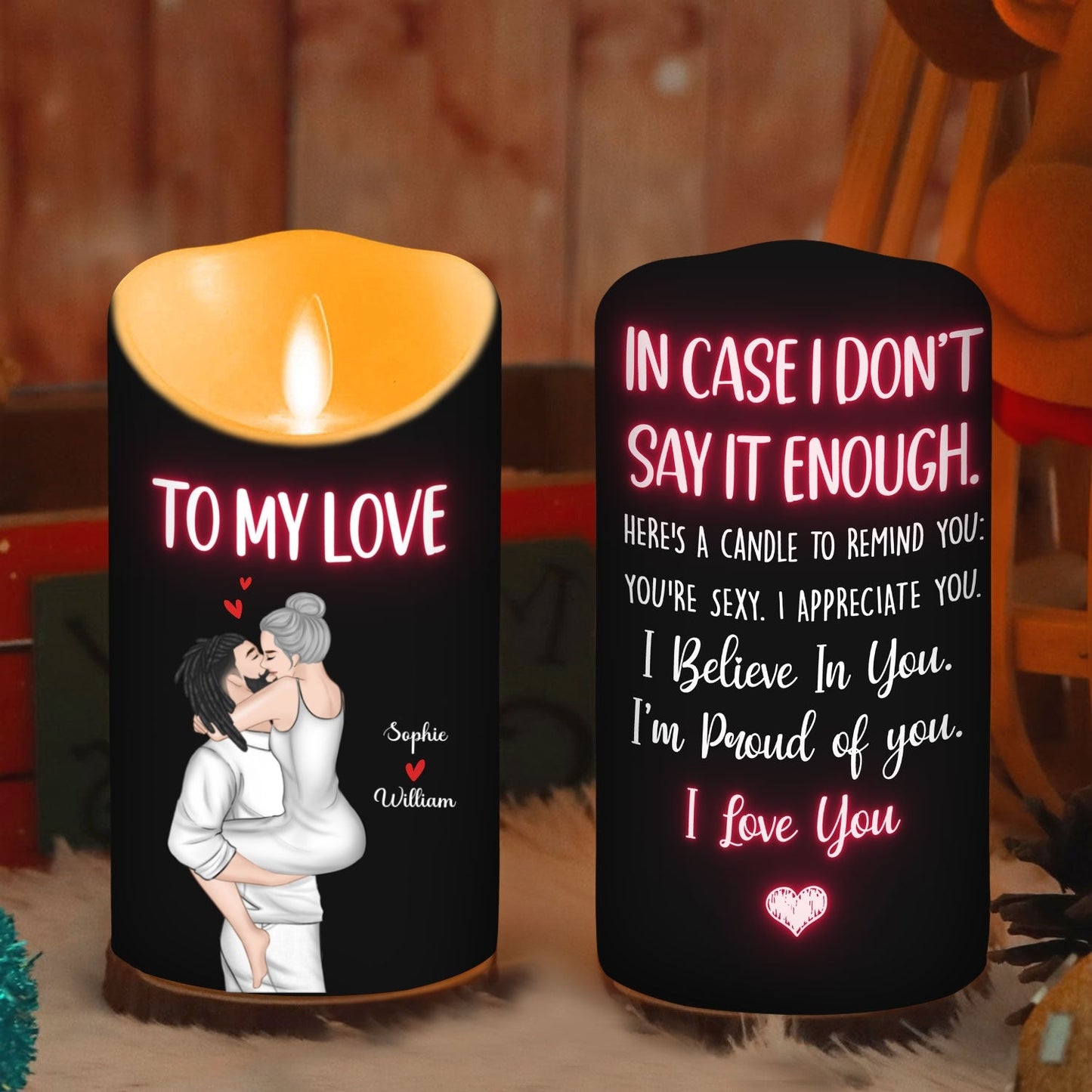 I Believe In You - Personalized Custom LED Candle