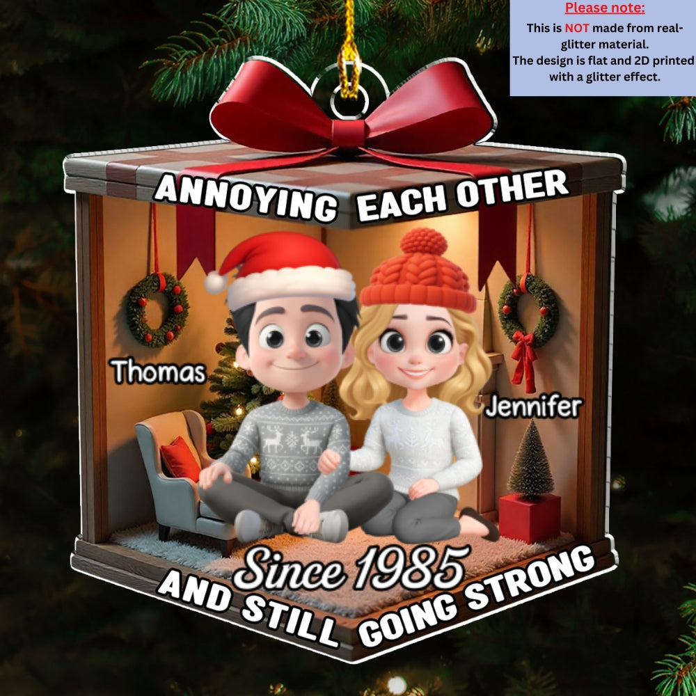 Together This Christmas 2025 - Personalized Custom Acrylic Ornament