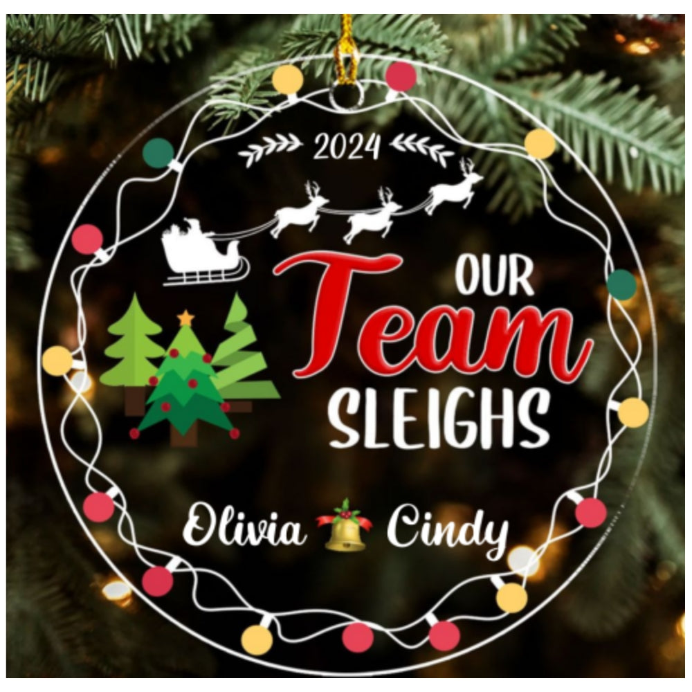 Our Team - Personalized Custom Acrylic Ornament