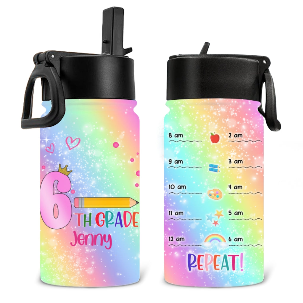 Water Reminder For Kid - Personalized Custom Kids Water Bottle