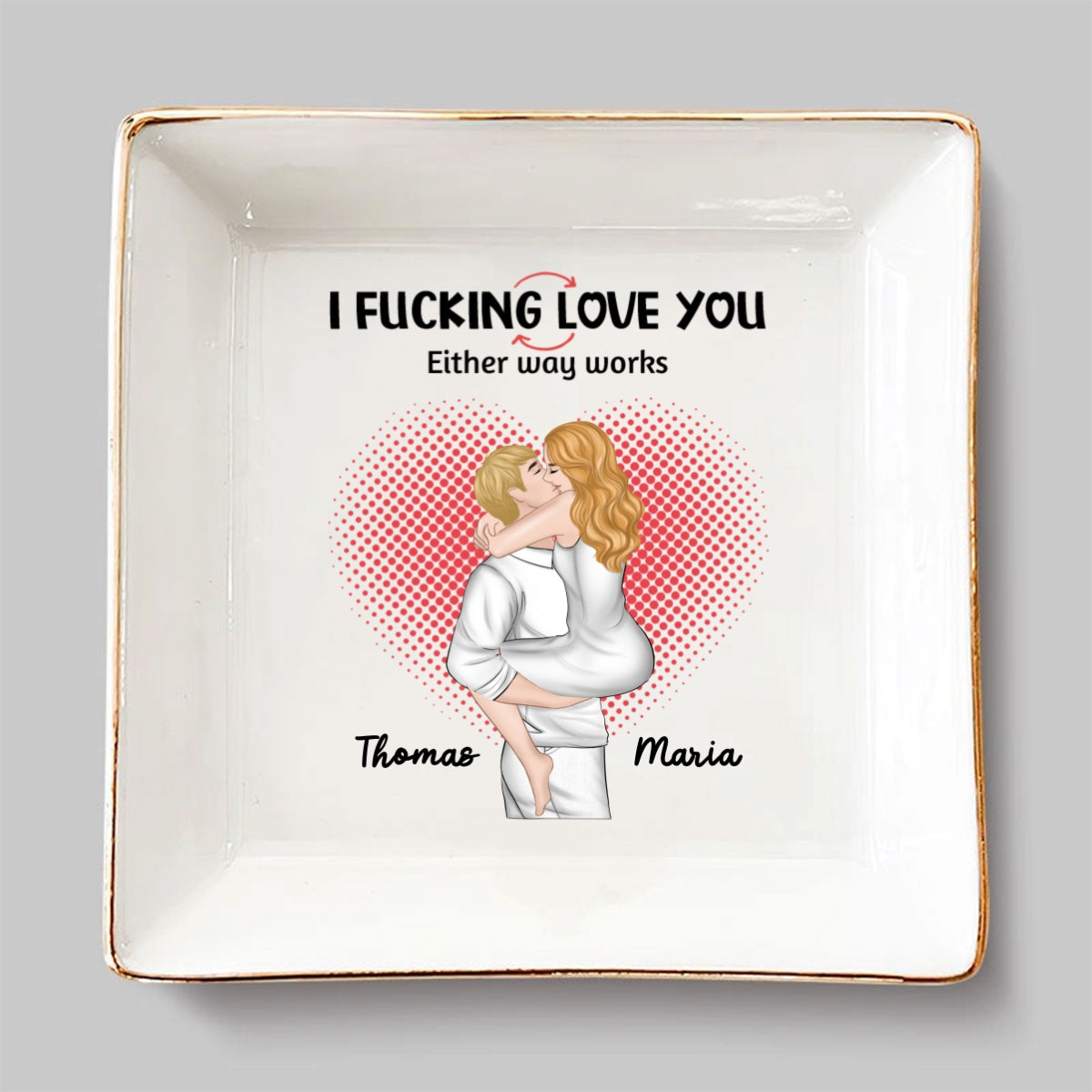 Just Love You - Personalized Custom Jewelry Dish