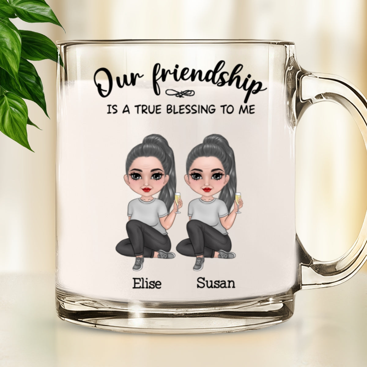Soul Sisters - Personalized Custom Glass Mug