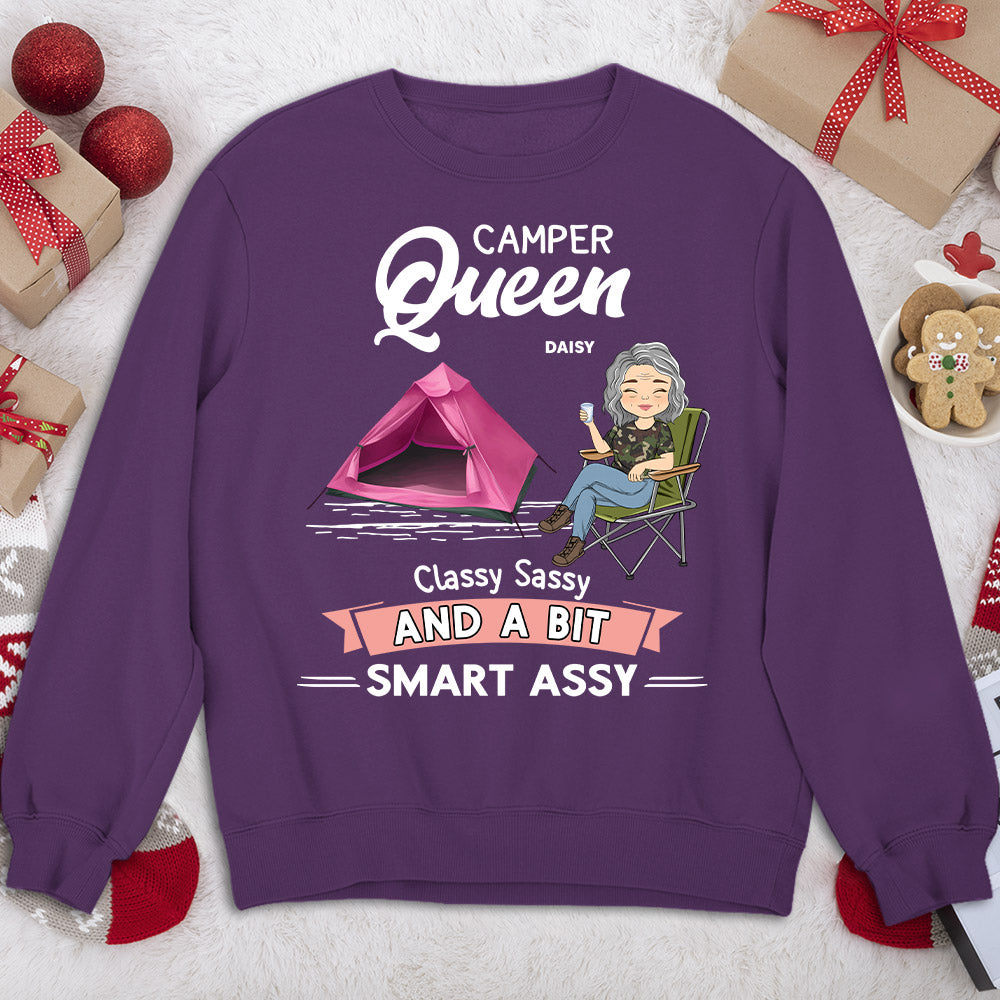 Camper Queen - Personalized Custom Sweatshirt