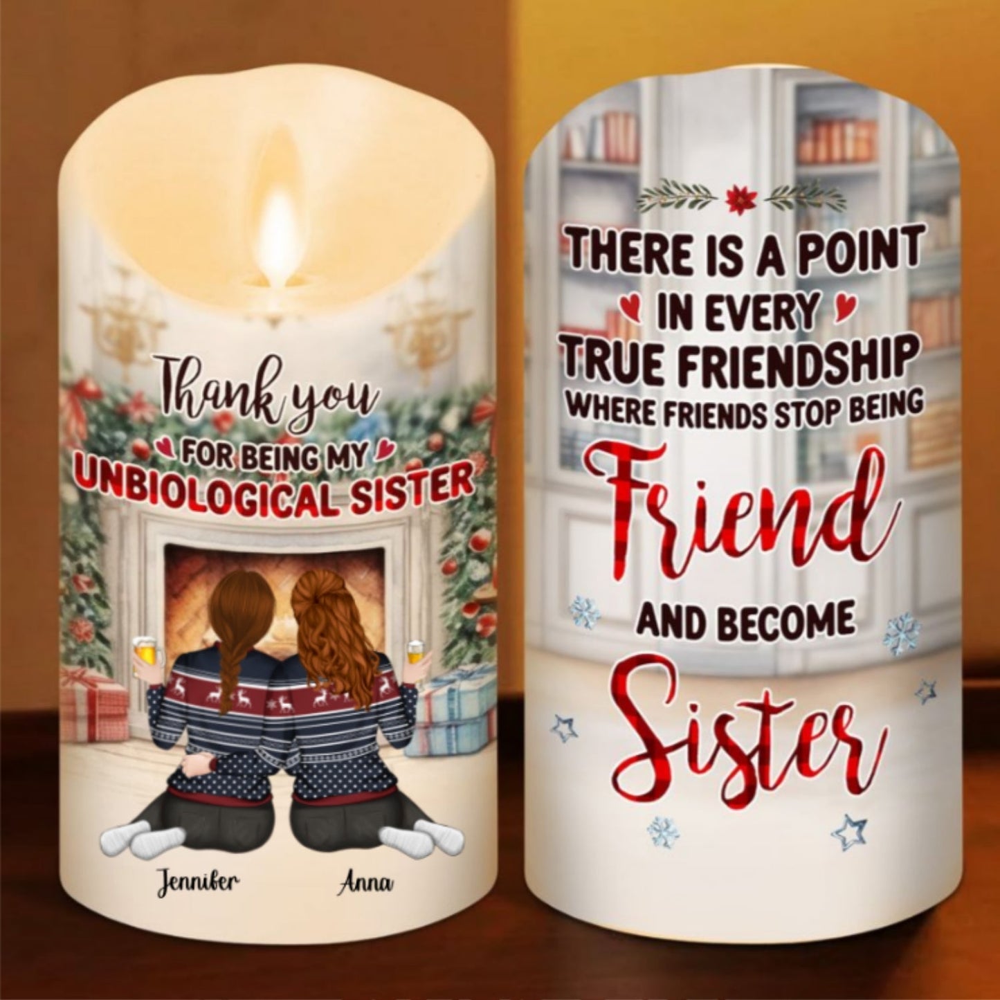 You Are My Christmas Miracle - Personalized Custom LED Candle