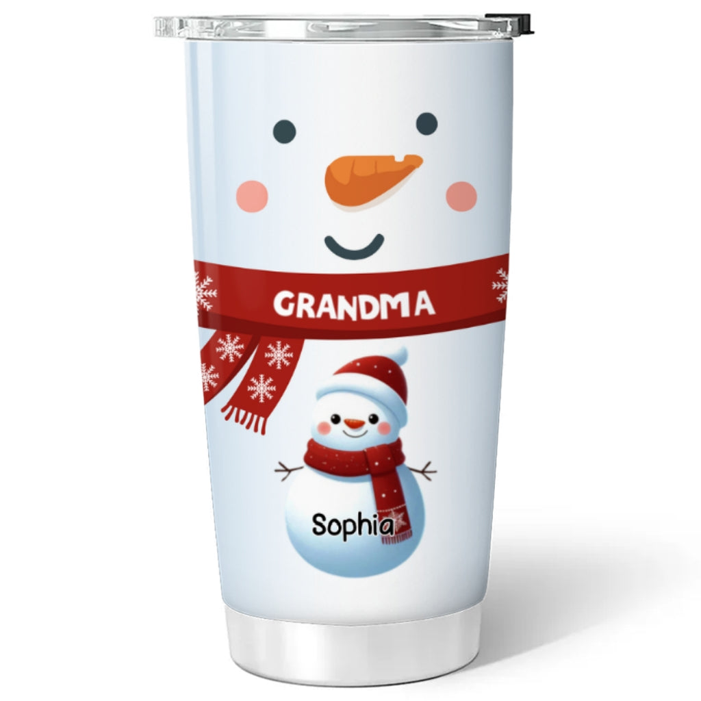 Snowman Grandma - Personalized Custom Tumbler