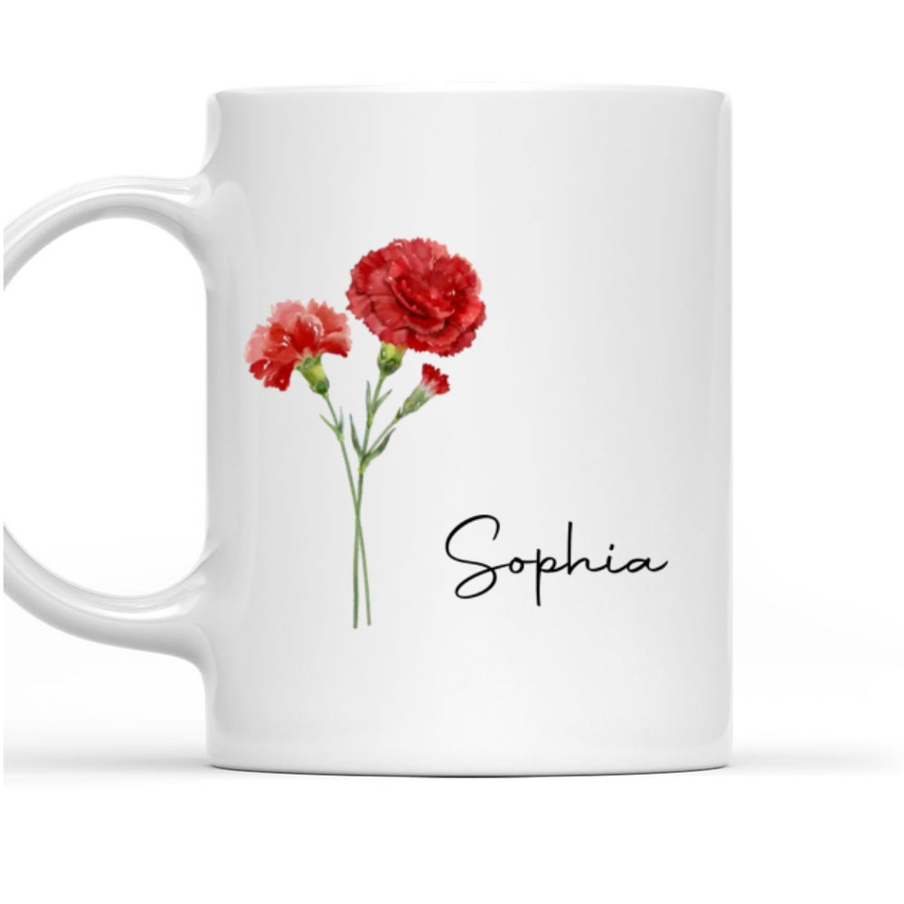 Friends Are Flowers That Never Fade - Personalized Custom Coffee Mug