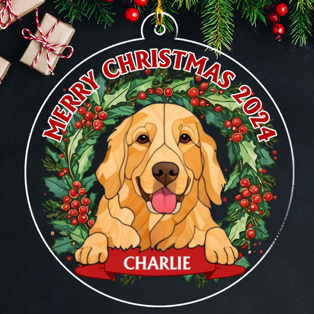 Joyful Christmas - Personalized Custom Acrylic Ornament