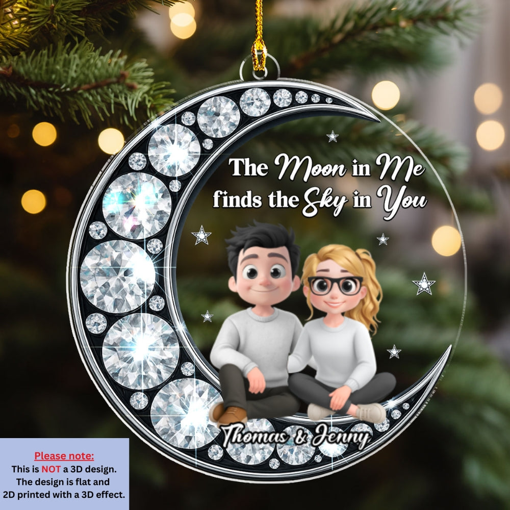 The Moon Found Her Sky - Personalized Custom Acrylic Ornament
