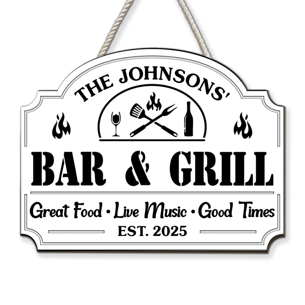 Great Time At Backyard - Personalized Custom Wood Sign