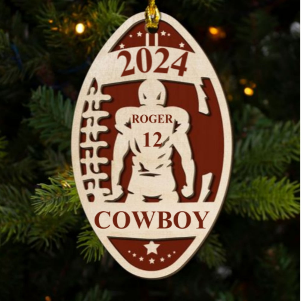 Rucking And Rolling On The Rugby Field - Personalized Custom 2-Layered Wood Ornament