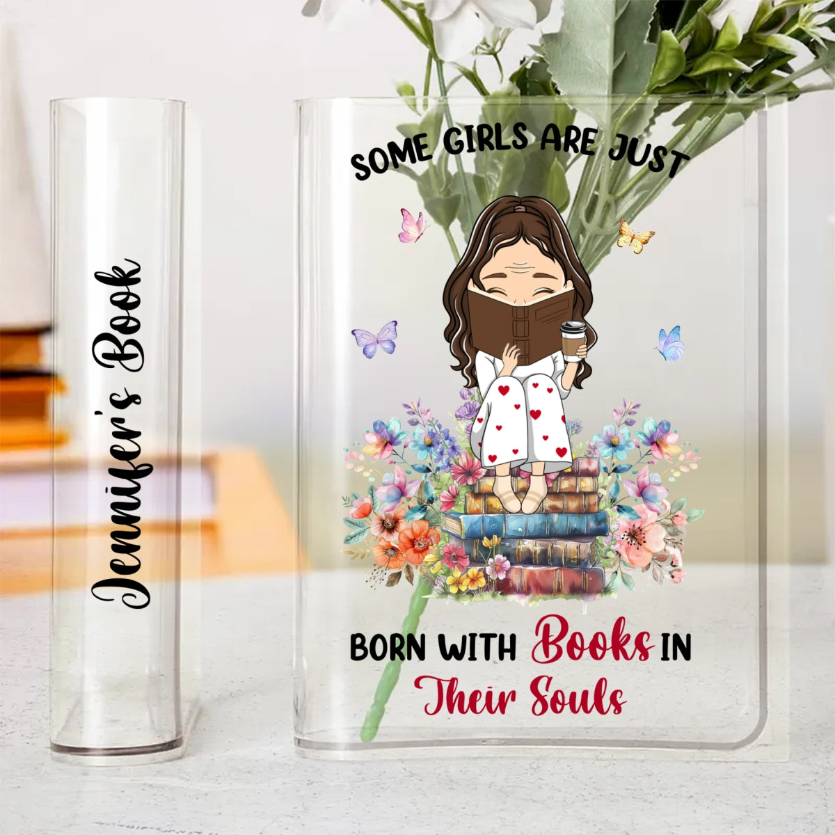 Books In Souls - Personalized Custom Acrylic Book Vase