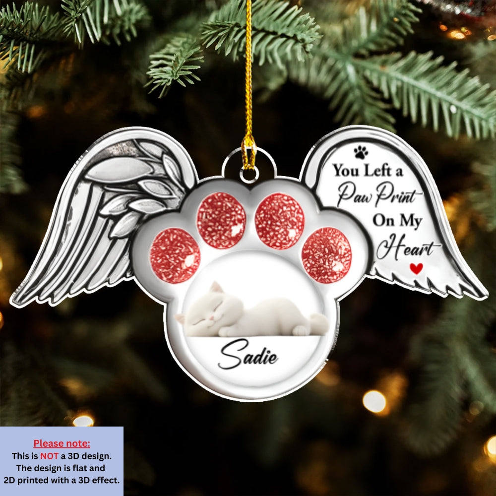 Cat In Heaven - Personalized Custom Acrylic Ornament