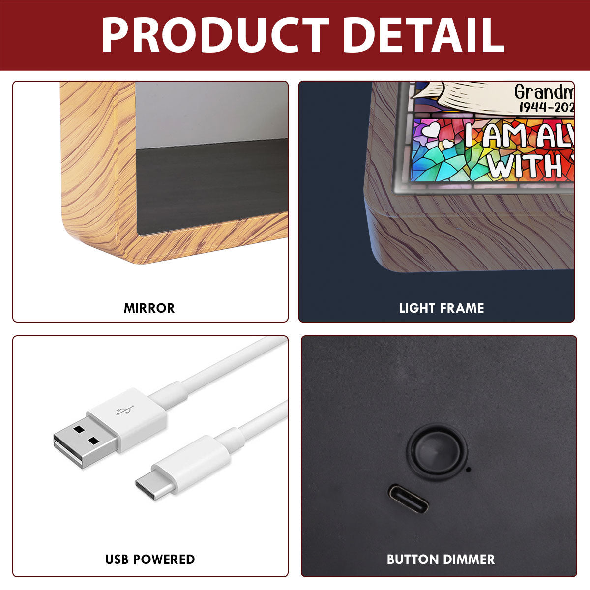 I Am Always With You - Personalized Custom Magic Mirror