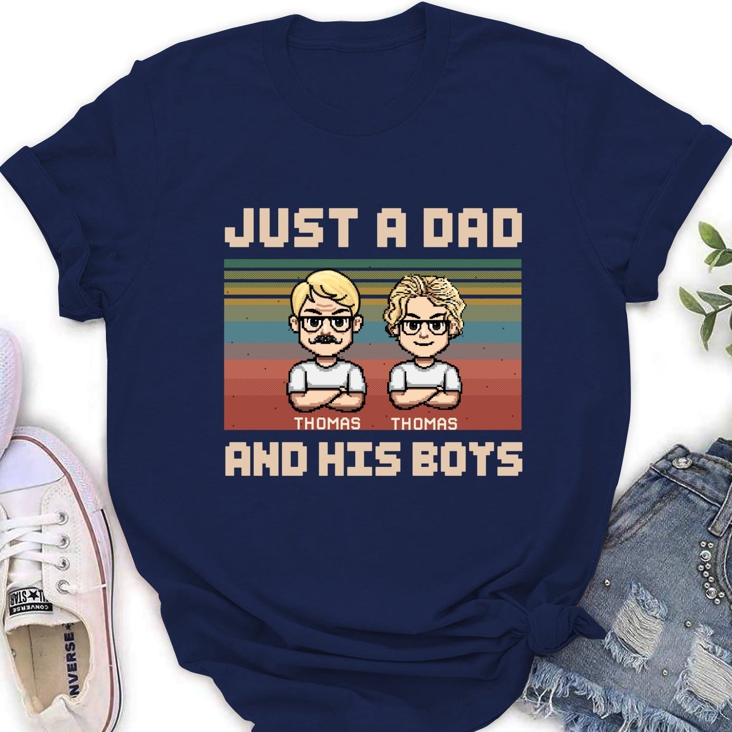 A Dad And His Daughter - Personalized Custom Shirt