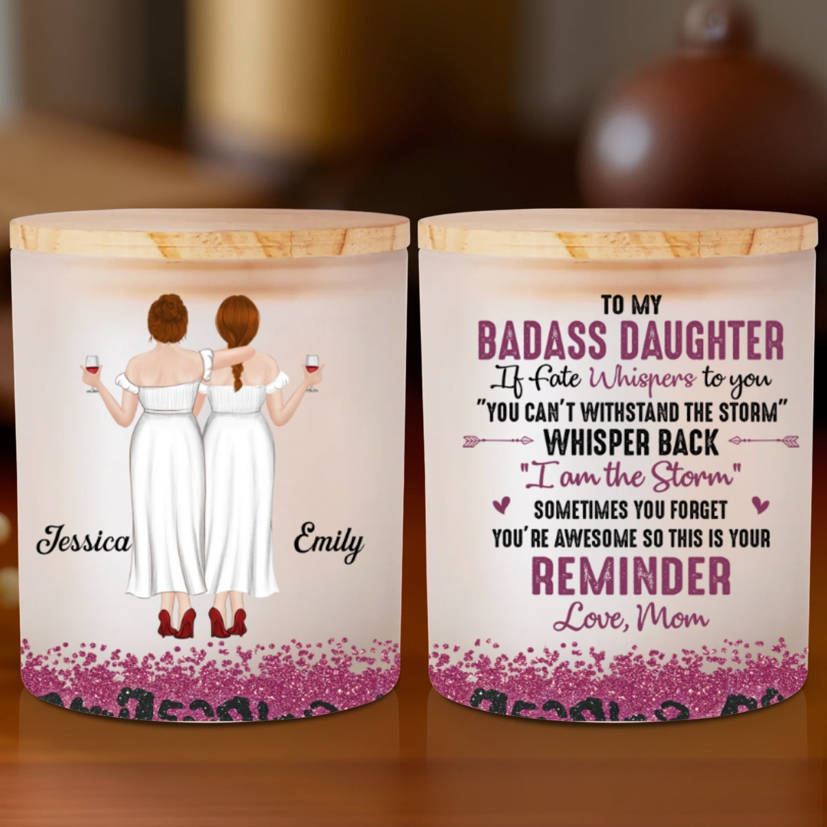 This Is Your Reminder - Personalized Custom Glass Jar With LED Candle