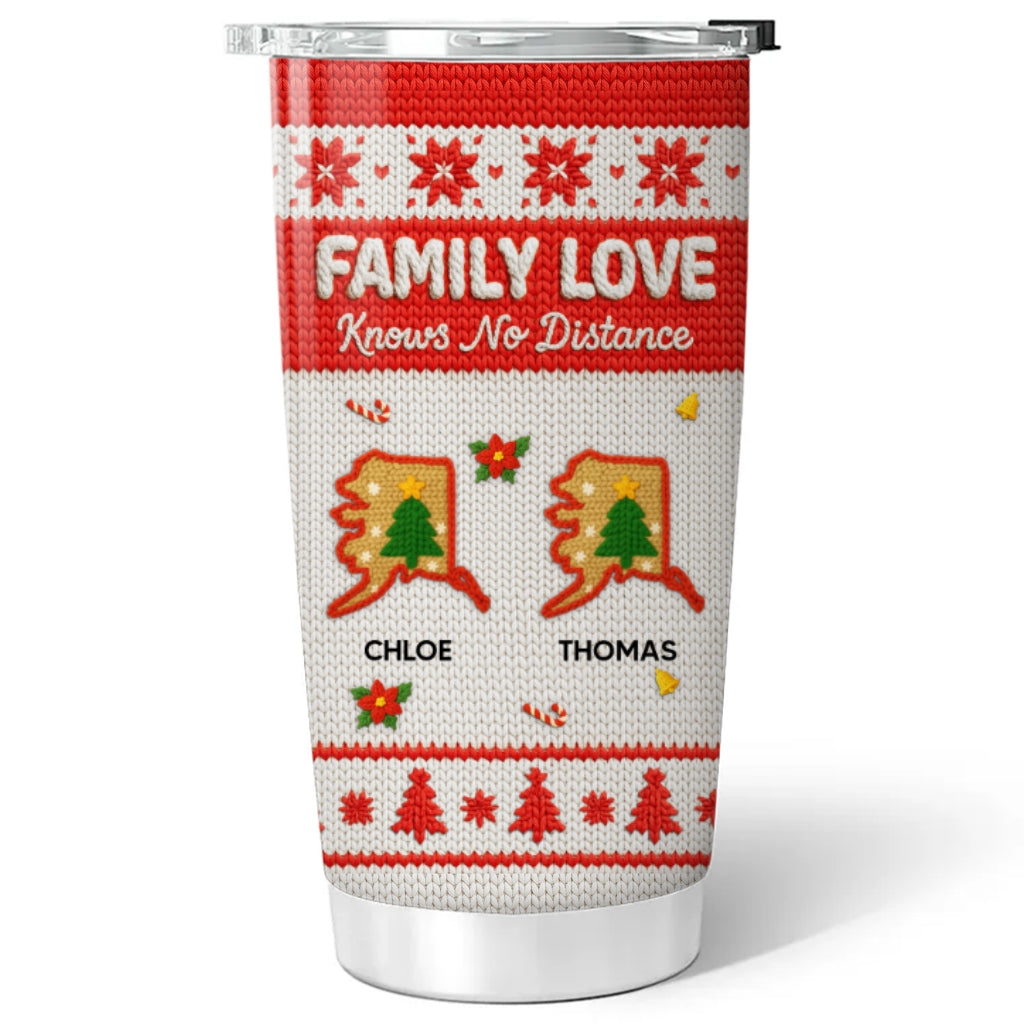Christmas State Knit - Personalized Custom Tumbler