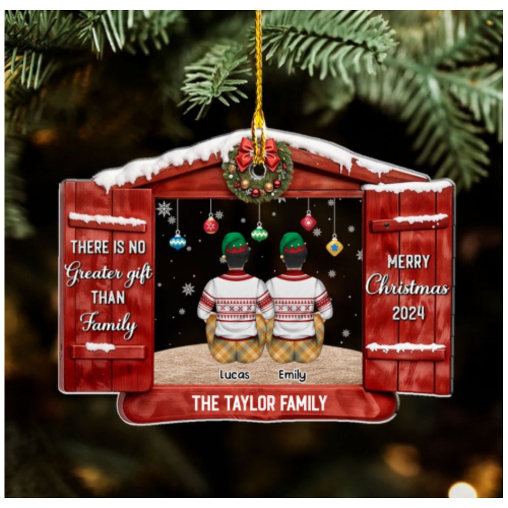 There Is No Greater Gift - Personalized Custom Acrylic Ornament