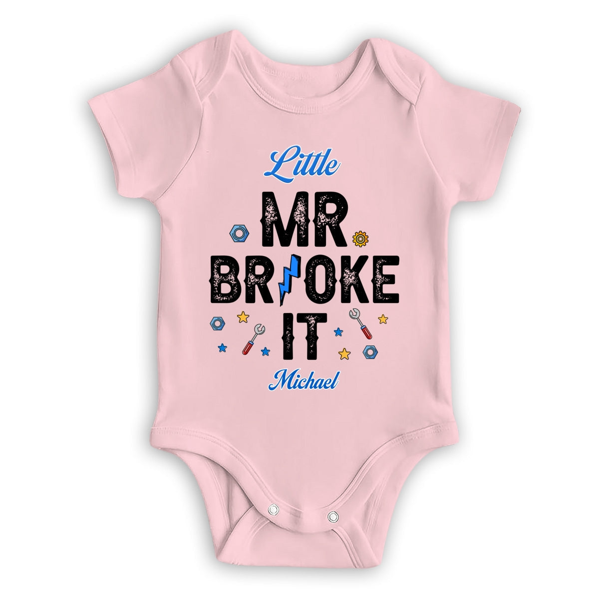 Mr Fix It And Little Broke It - Personalized Custom T-shirt And Onesie