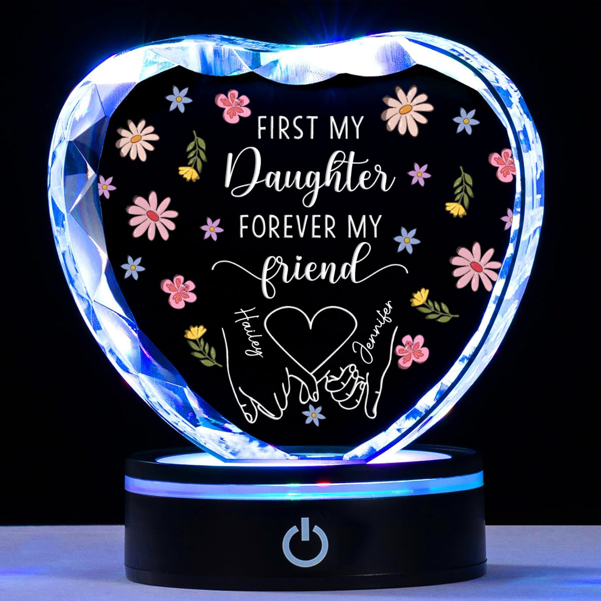 Forever My Friend - Personalized Custom Crystal Led Light
