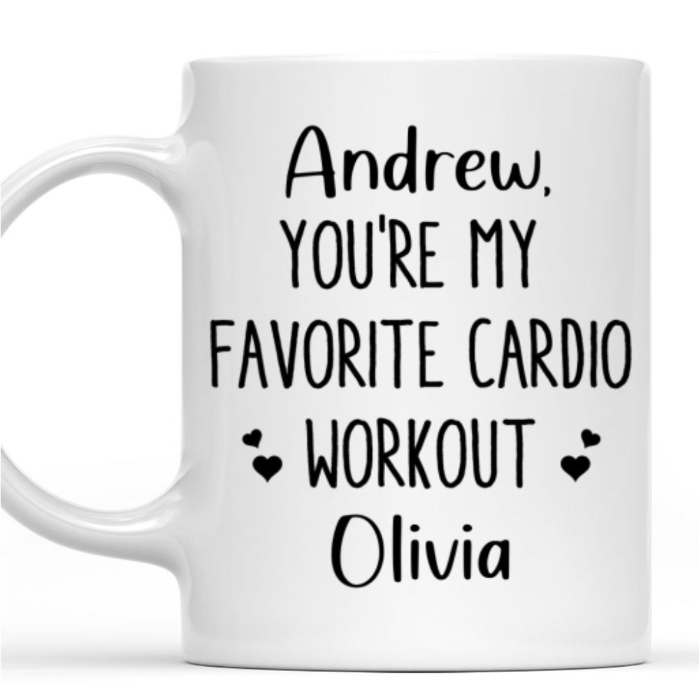 My Favorite Cardio - Personalized Custom Coffee Mug