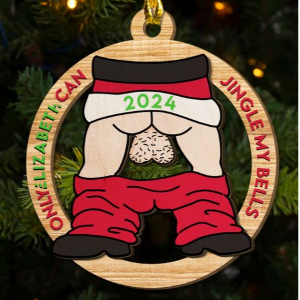 Jingle My Bells - Personalized Custom 2-Layered Wood Ornament