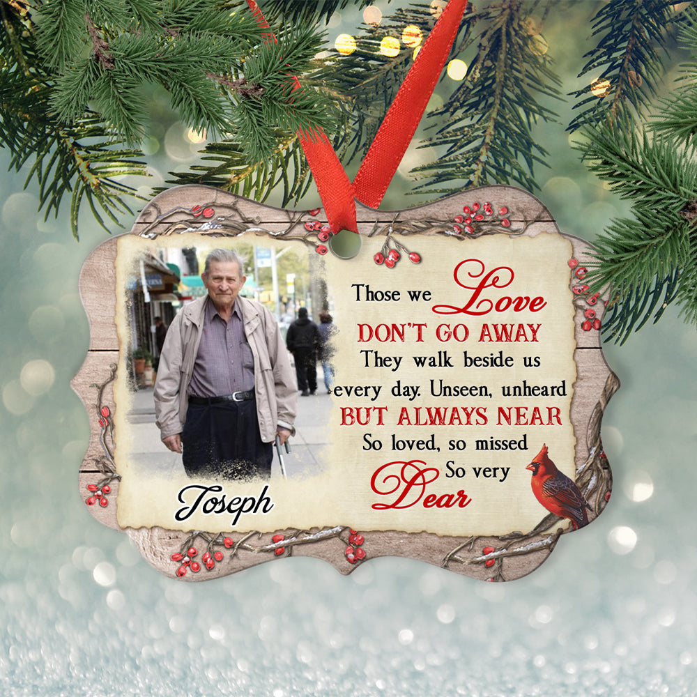 Loved And Missed - Personalized Custom Aluminum Ornament