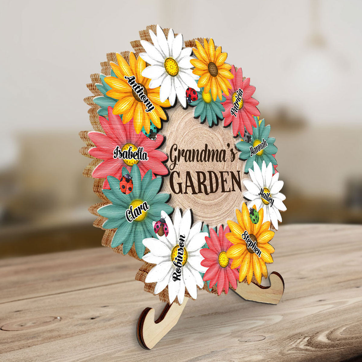 Garden Of Grandma - Personalized Wooden Plaque