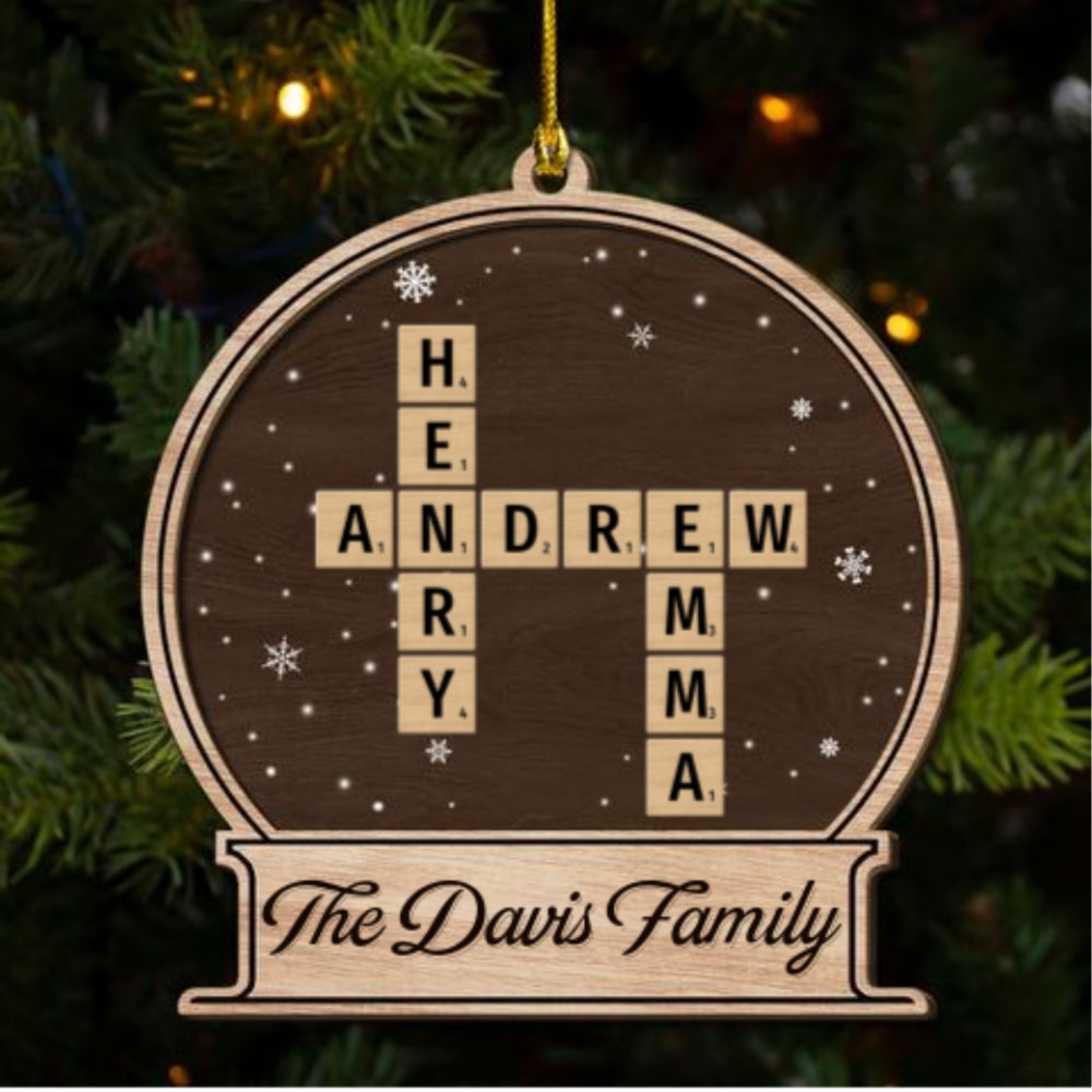 At Christmas, All Roads Lead Home - Personalized Custom Freeshape 2-Layered Wood Ornament