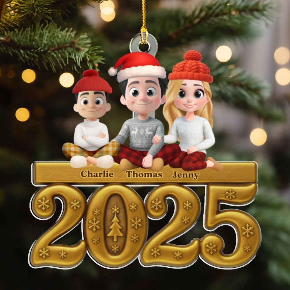 Love My Family So Much - Personalized Custom Acrylic Ornament