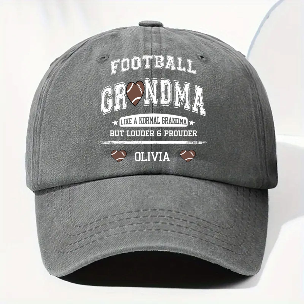 Game Day Is My Therapy - Personalized Custom Vintage Washed Denim Cap