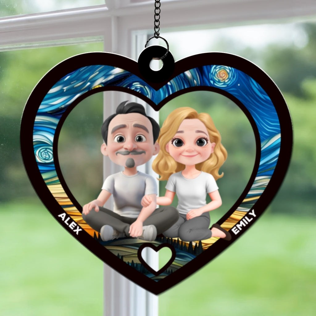 You And Me Always Together - Personalized Custom Suncatcher