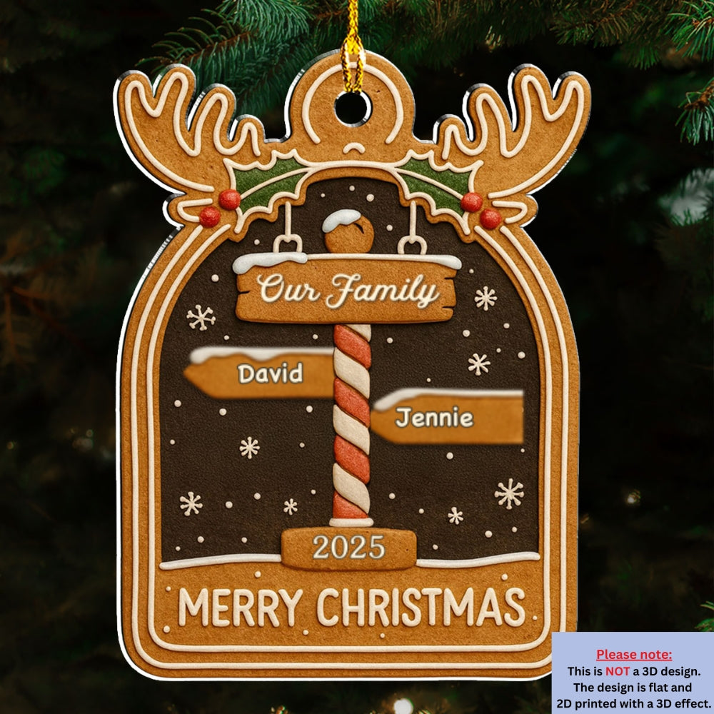 Cozy Holiday - Personalized Custom Acrylic Ornament
