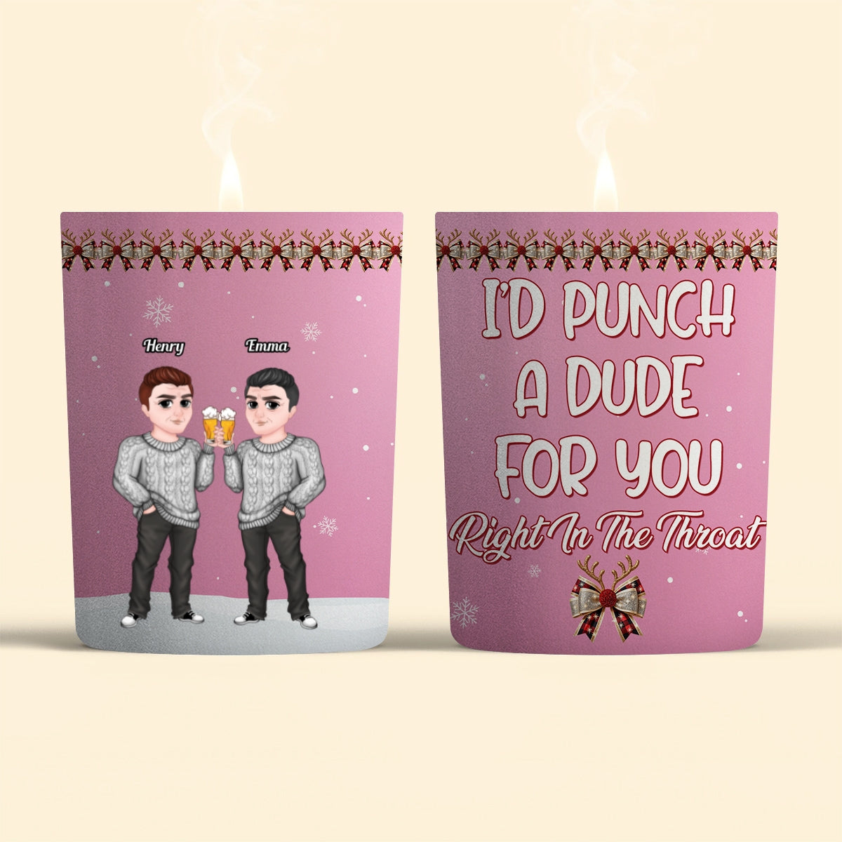 Punch A Dude - Personalized Custom Candle