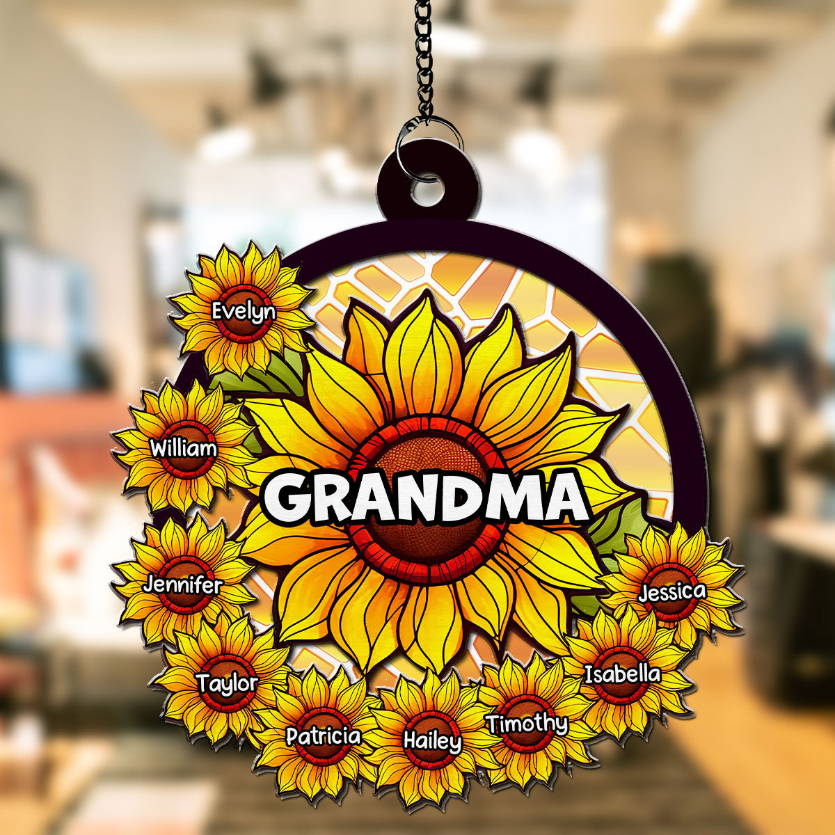 Blessed To Be Called Grandmother - Personalized Custom Suncatcher