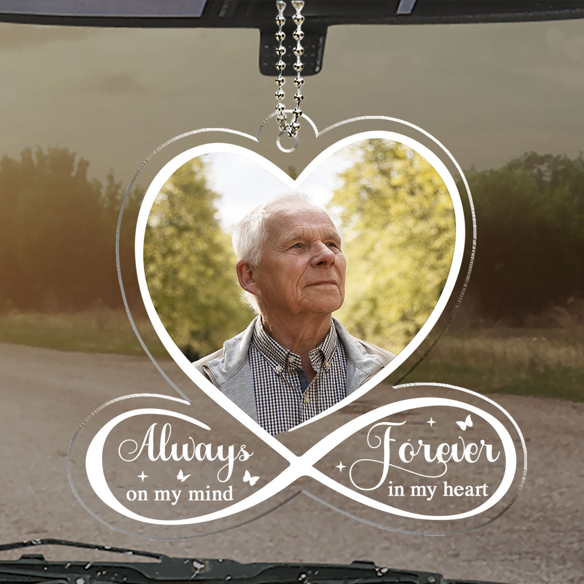 I Always Miss You - Personalized Acrylic Car Ornament