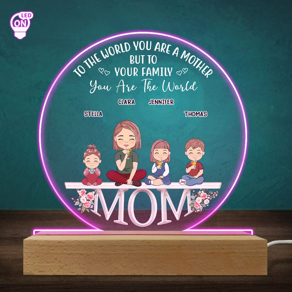 Loving Gift For Mommy - Personalized Custom LED Light