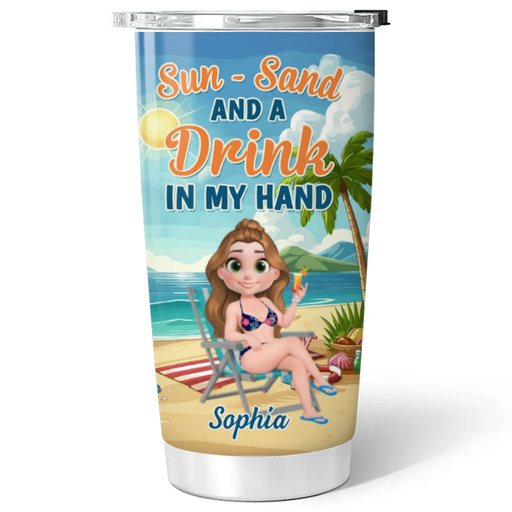 Beach Vacation - Personalized Custom Tumbler