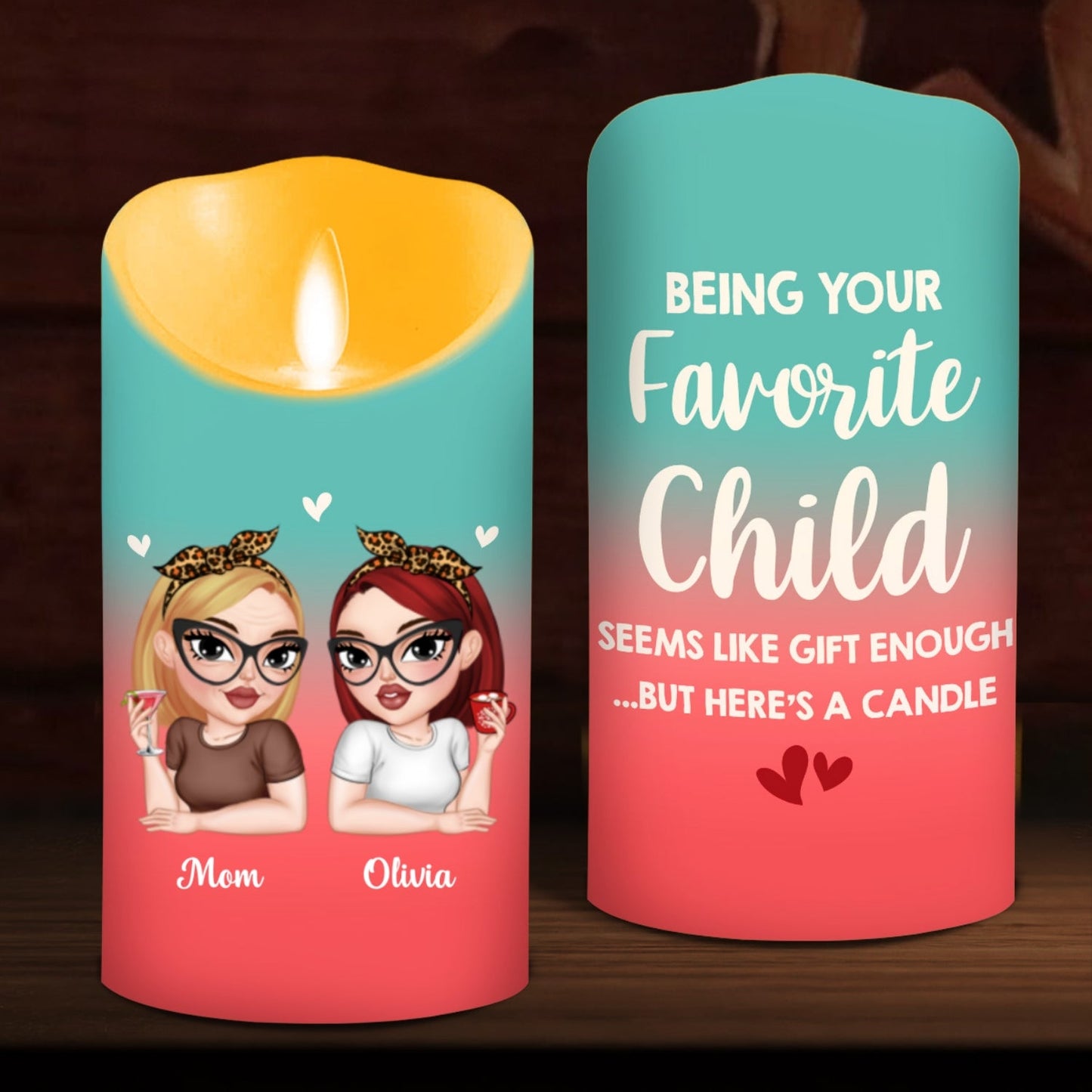Seems Like Gift Enough - Personalized Custom LED Candle