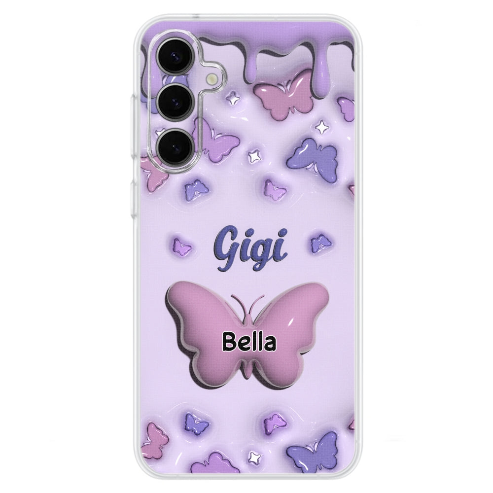 Grandma And Grandkids - Personalized Custom 3D Inflated Effect Phone Case